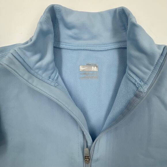 Nike-Fit Women's Light Blue warm 1/4 zip size Medium - Picture 7 of 11